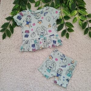 Baby Girl Sage Green Princess Outfit (6-12 Months)